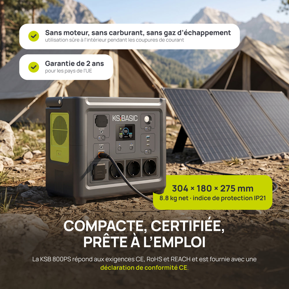 Station d’alimentation portable KSB 800PS