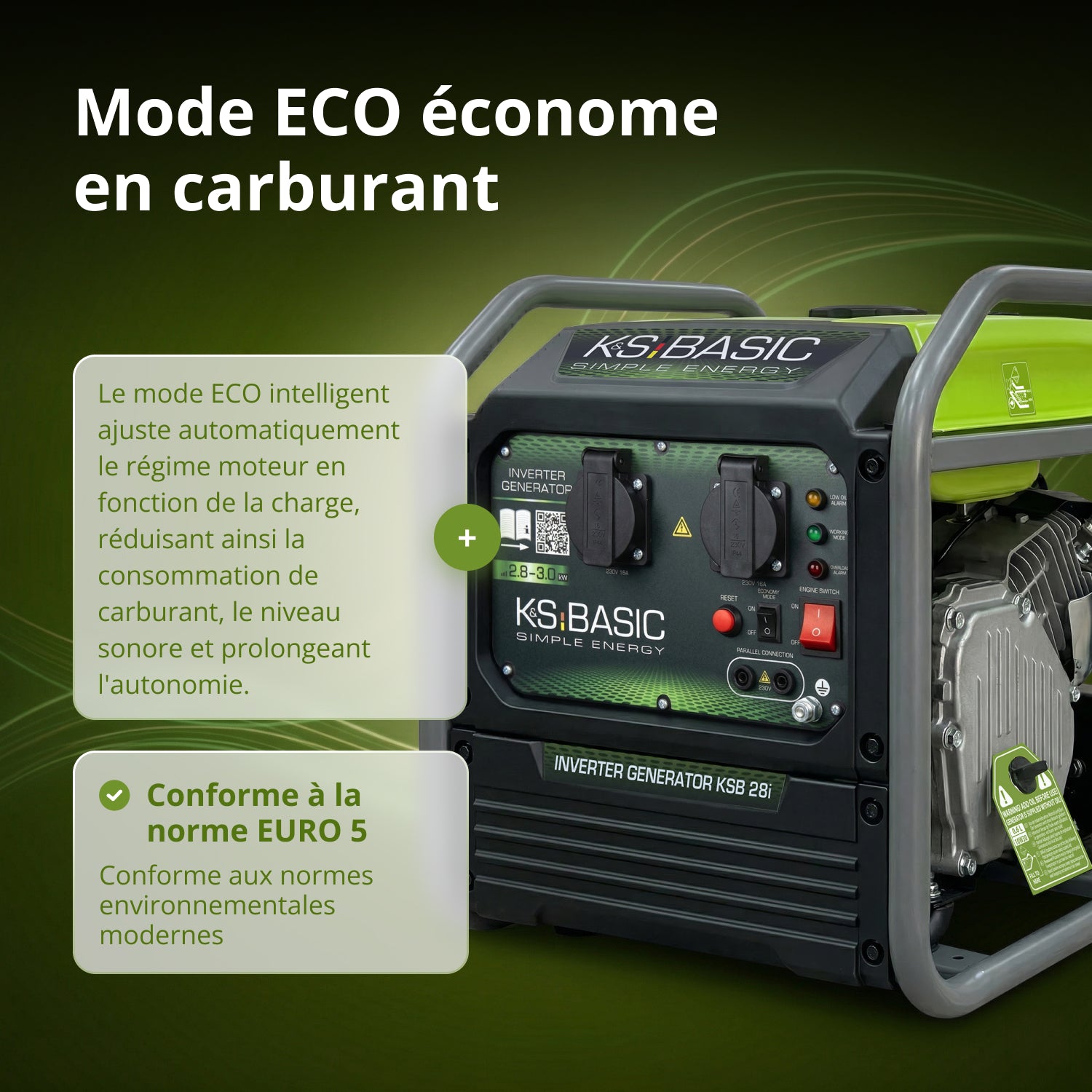 Groupe électrogène à inverter KSB 28i
