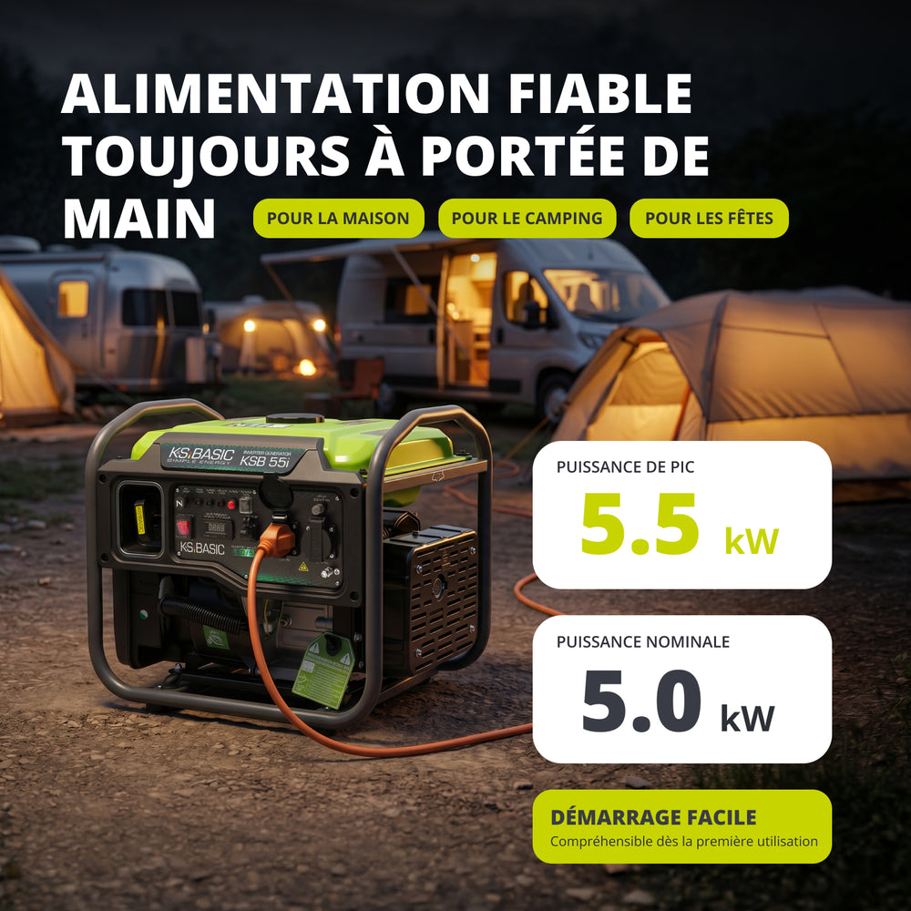 Groupe électrogène inverter KSB 55i 