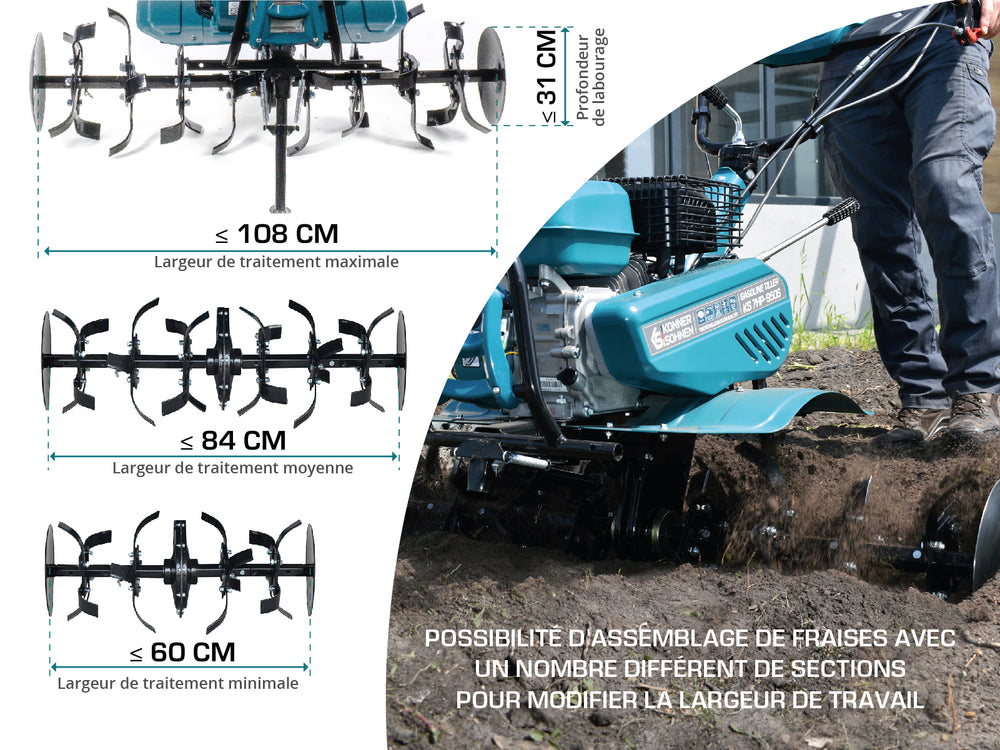 Мotoculteur à essence KS 7HP-950S