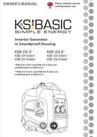 Invertergenerator KSB 22i S, KSB 33i S 