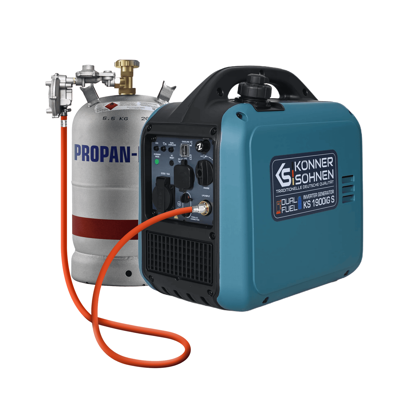 Invertterigeneraattori (LPG/bensiini) KS 1900iG S