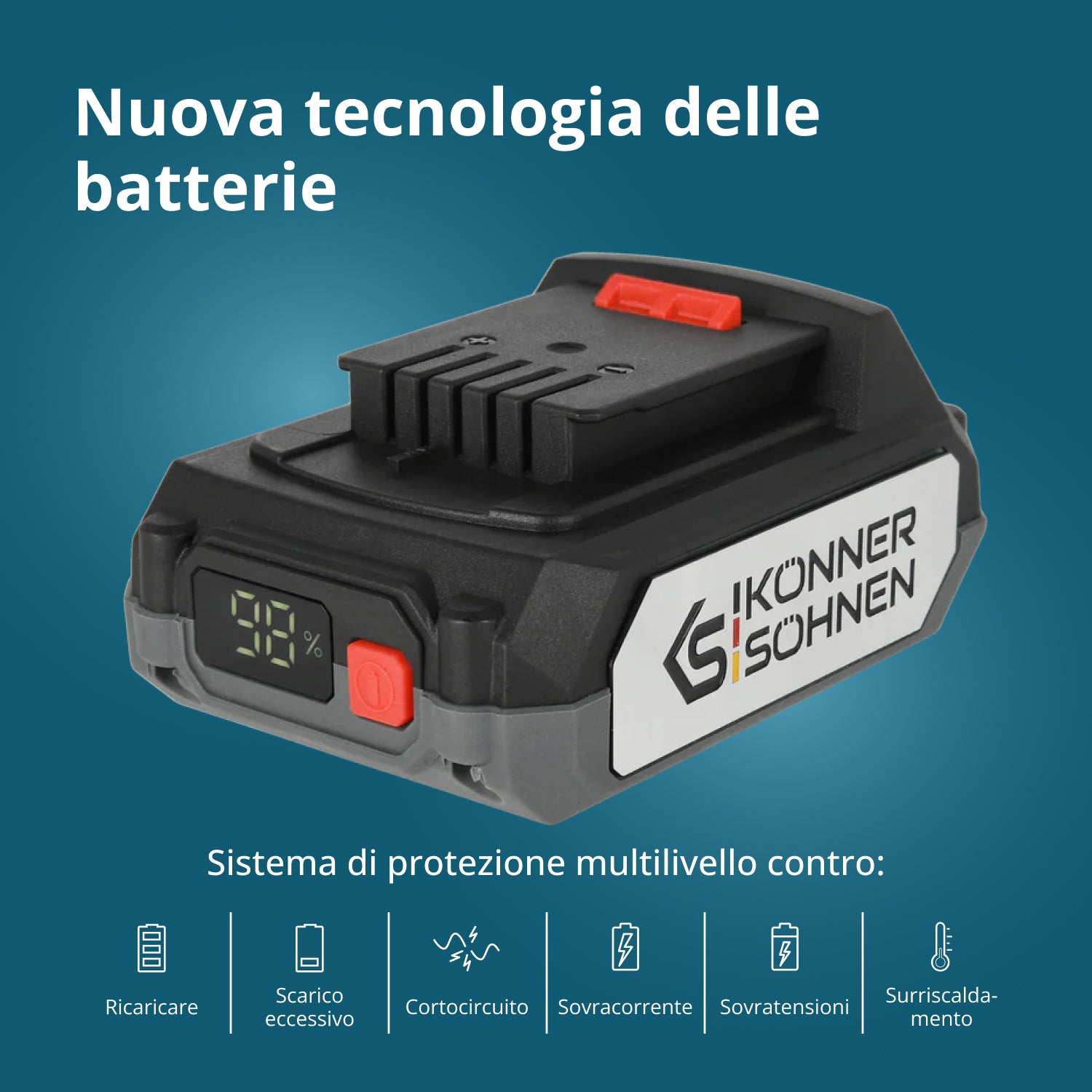 Batteria al litio da 20V KS 20V2-1
