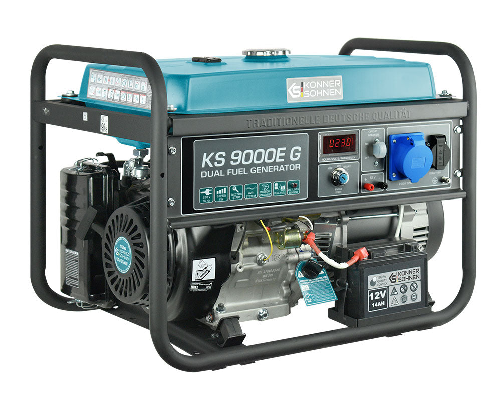 LPG/benzínový generátor „Könner & Söhnen“ KS 9000E G