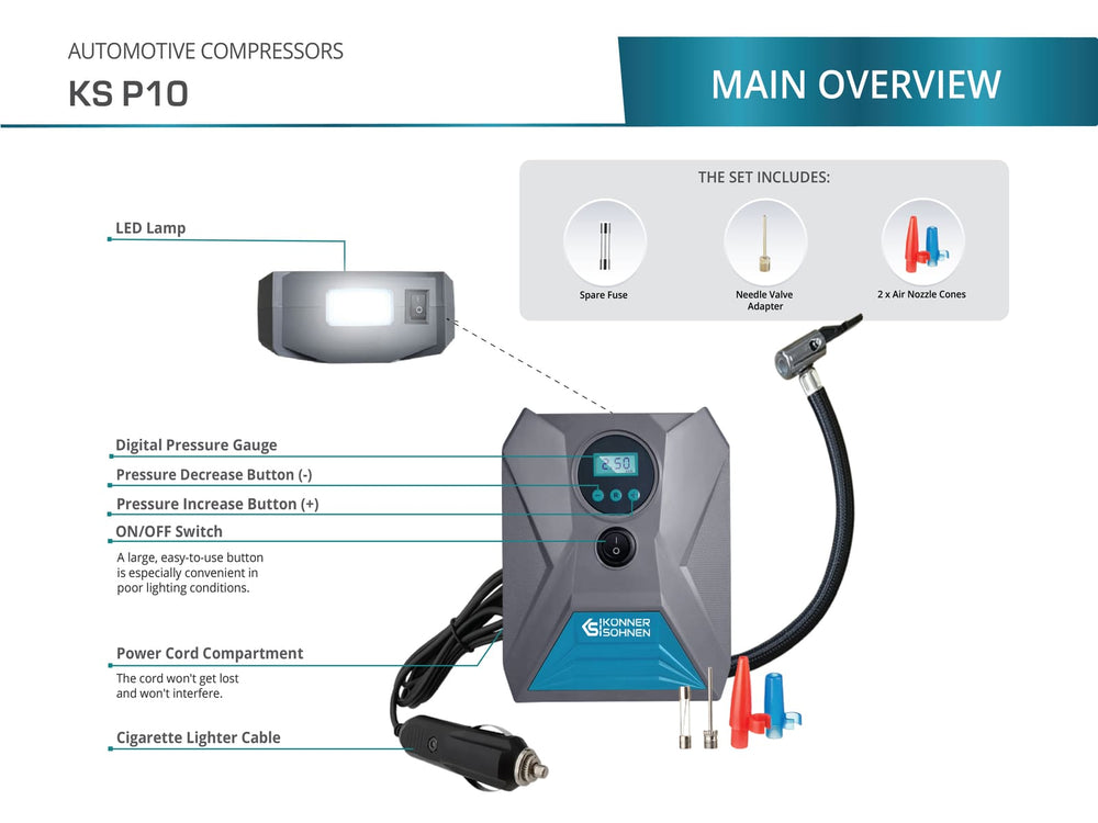 Compressor de ar para automóveis KS P10