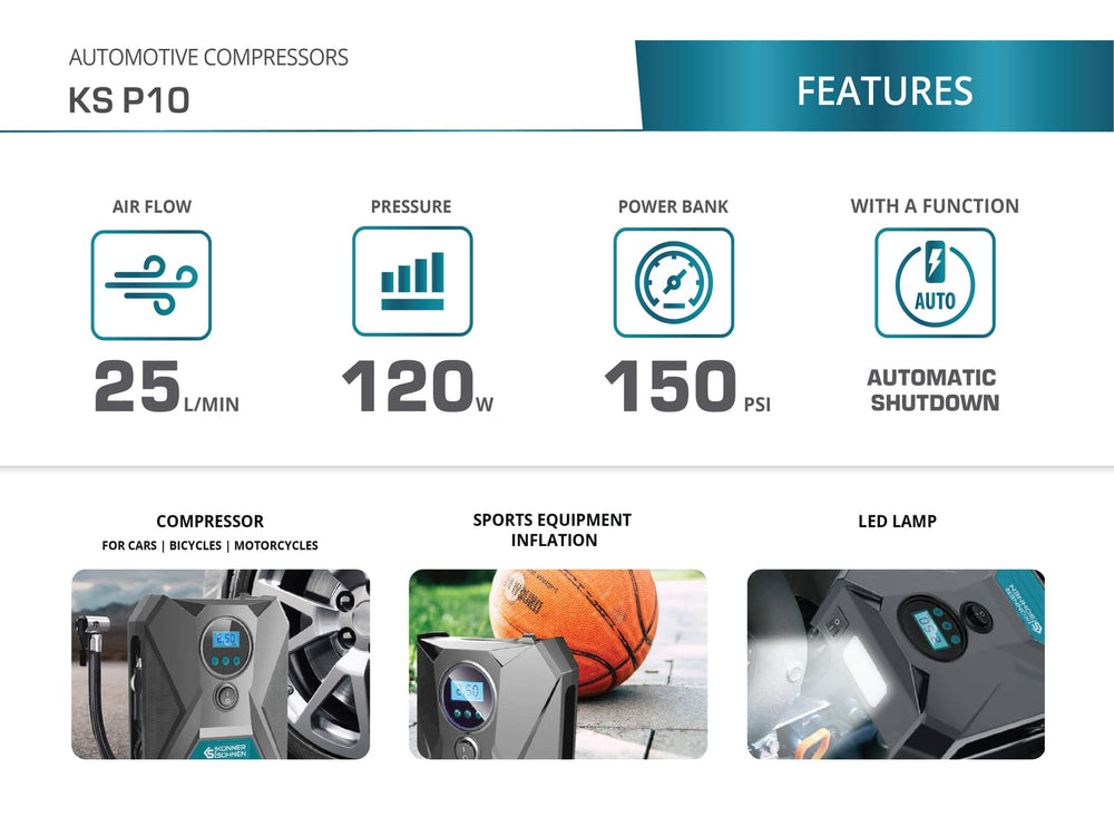 Compressor de ar para automóveis KS P10