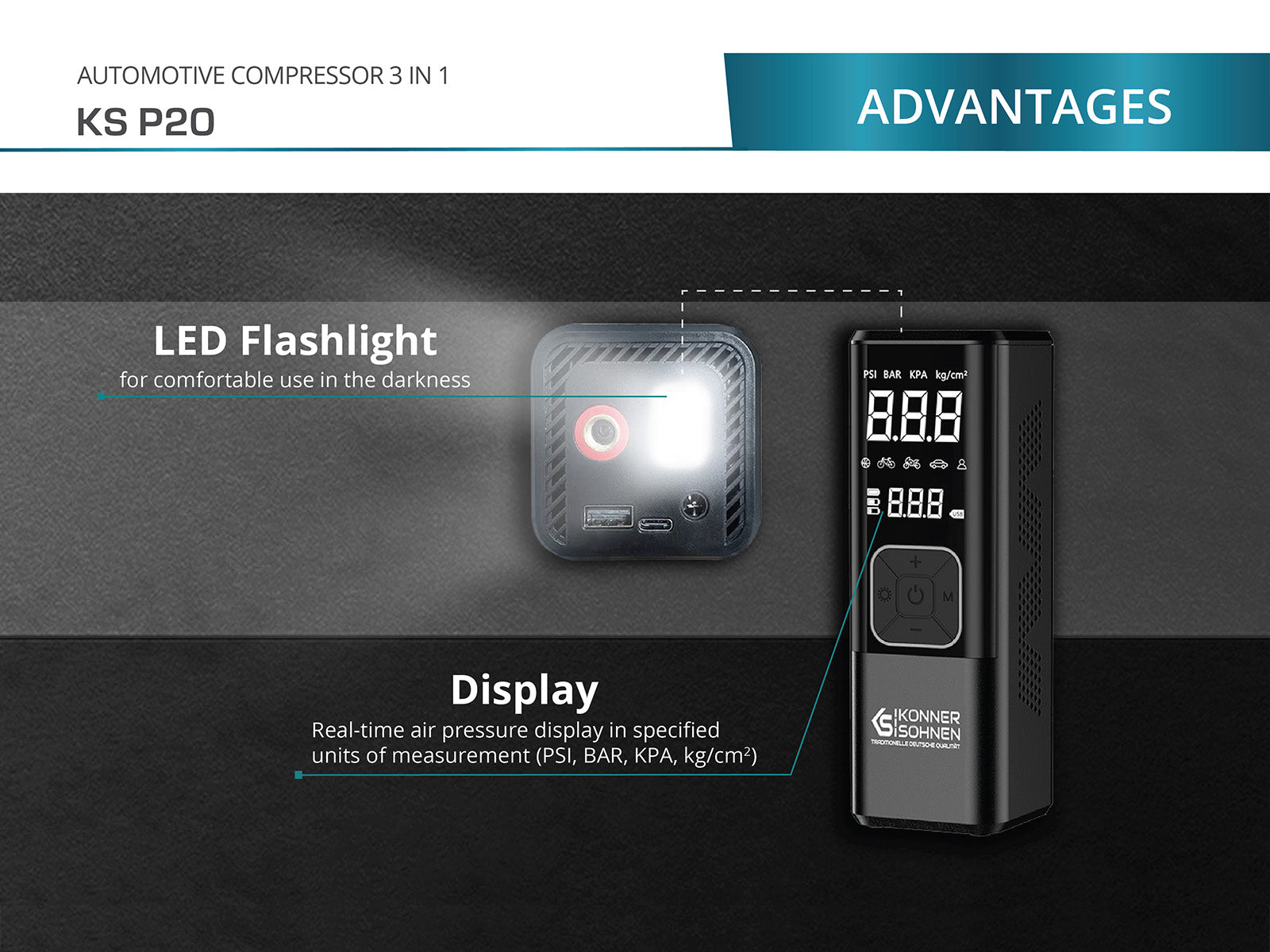 Batteridriven kompressor KS P20