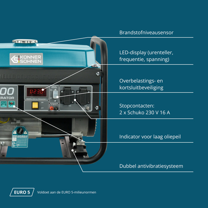 Benzinegenerator "Könner & Söhnen" KS 3000