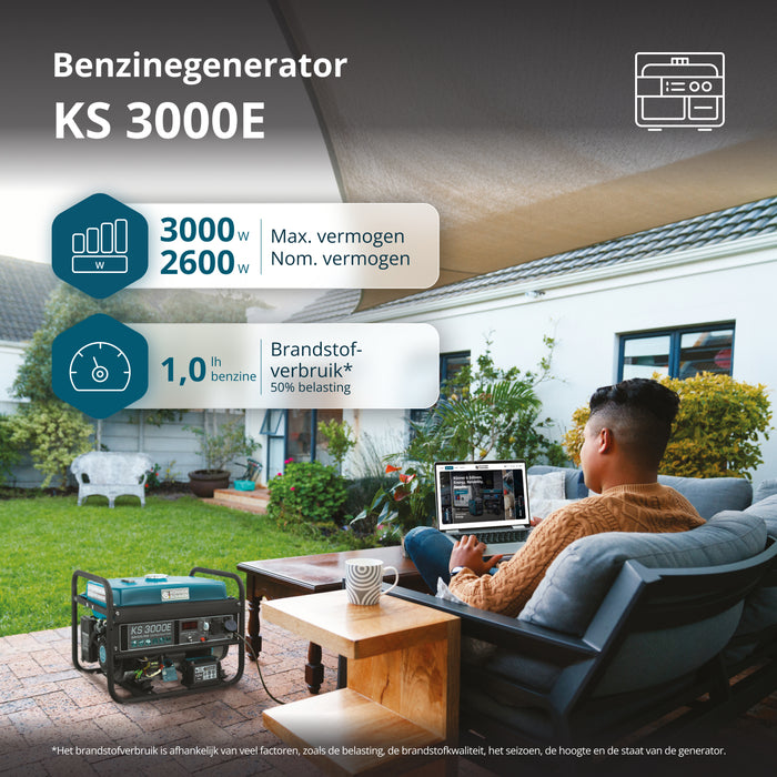 Benzinegenerator "Könner & Söhnen" KS 3000E