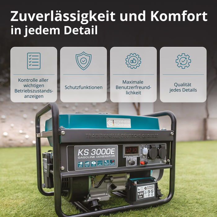 Benzin-Generator "Könner & Söhnen" KS 3000E