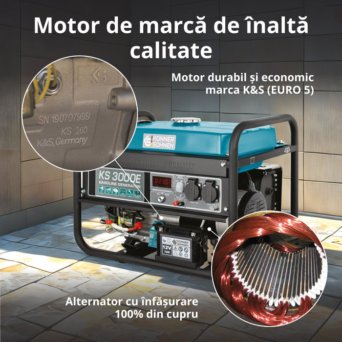 Generator pe benzină „Könner & Söhnen” KS 3000E