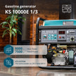Bensinaggregat  "Könner & Söhnen" KS 10000E 1/3 thumbnail