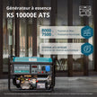Groupe électrogène à essence "Könner & Söhnen" KS 10000E ATS thumbnail