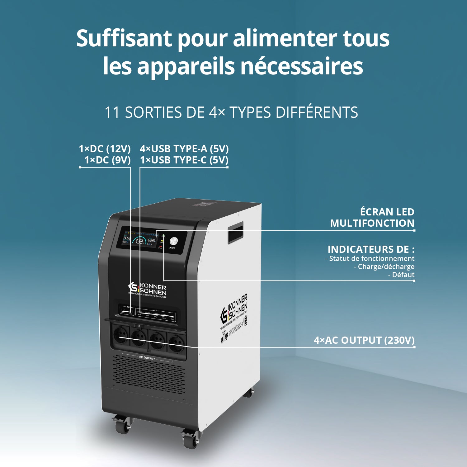 Station d’énergie portable KS 5200PS