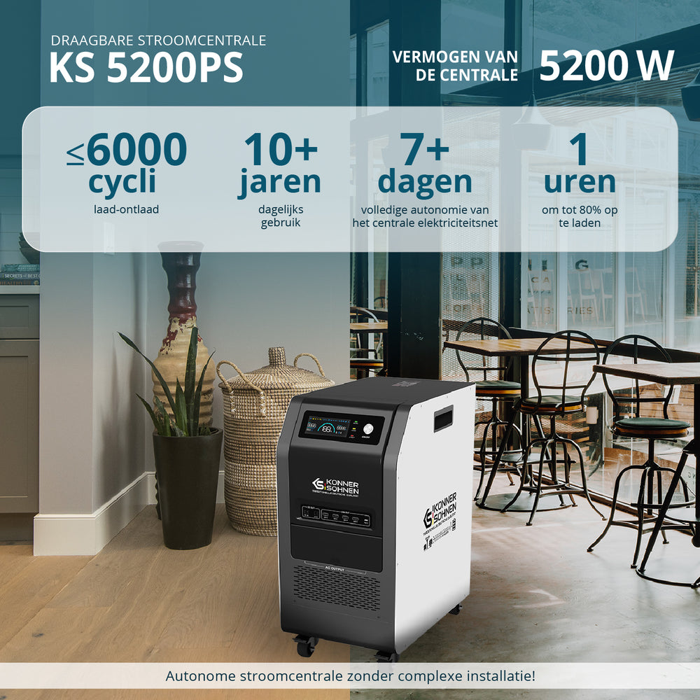 Draagbare Stroomvoorziening 3-in-1 KS 5200PS