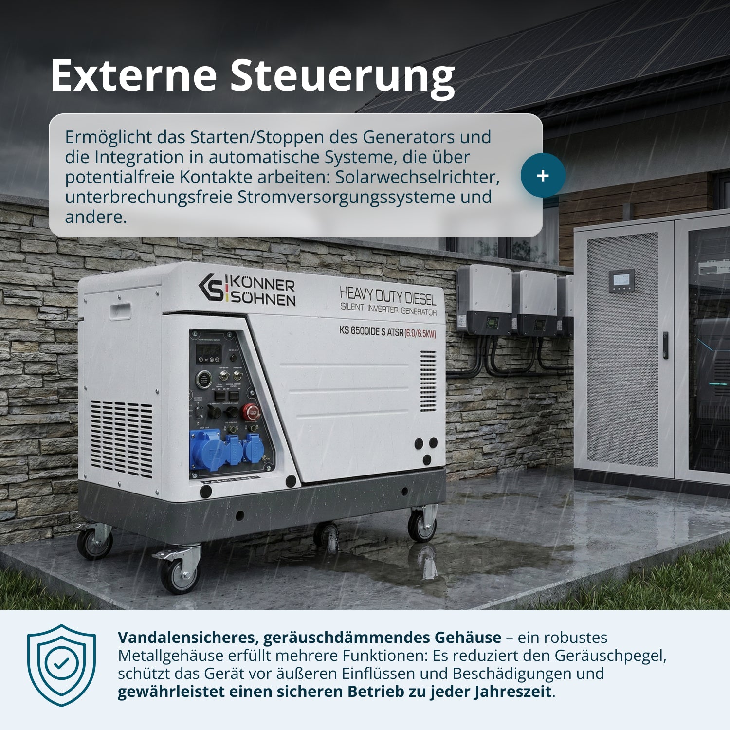 Diesel-Inverter-Generator im Schallschutzgehäuse KS 6500iDE S ATSR (B-Ware Sehr gut)