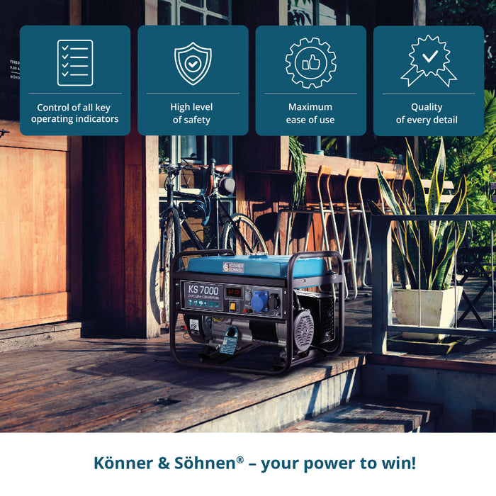 Generatore a benzina "Könner & Söhnen" KS 7000