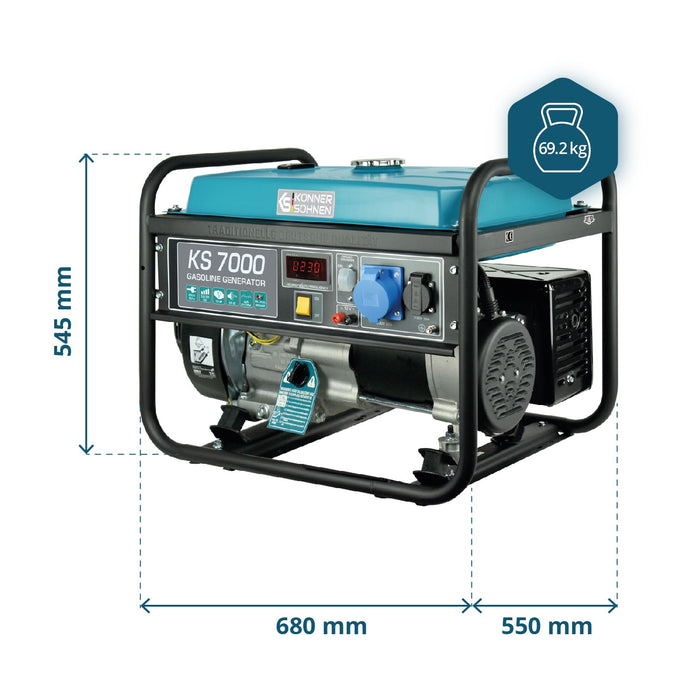 Generatore a benzina "Könner & Söhnen" KS 7000