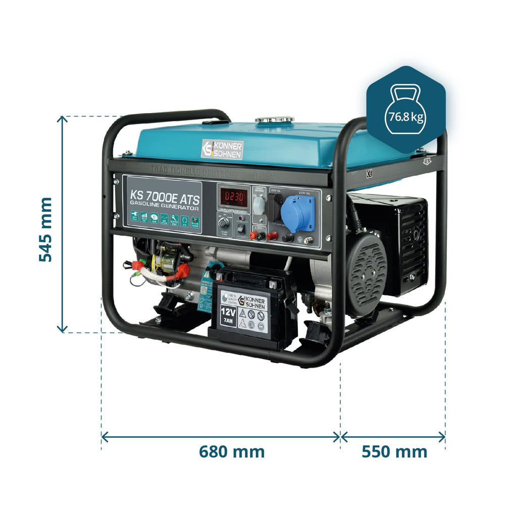 Benzinegenerator "Könner & Söhnen" KS 7000E ATS