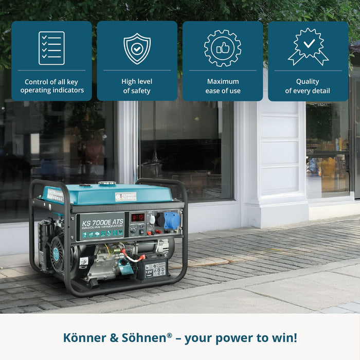 Benzinegenerator "Könner & Söhnen" KS 7000E ATS