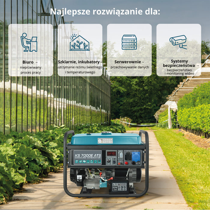 Generator benzynowy „Könner & Söhnen” KS 7000E ATS
