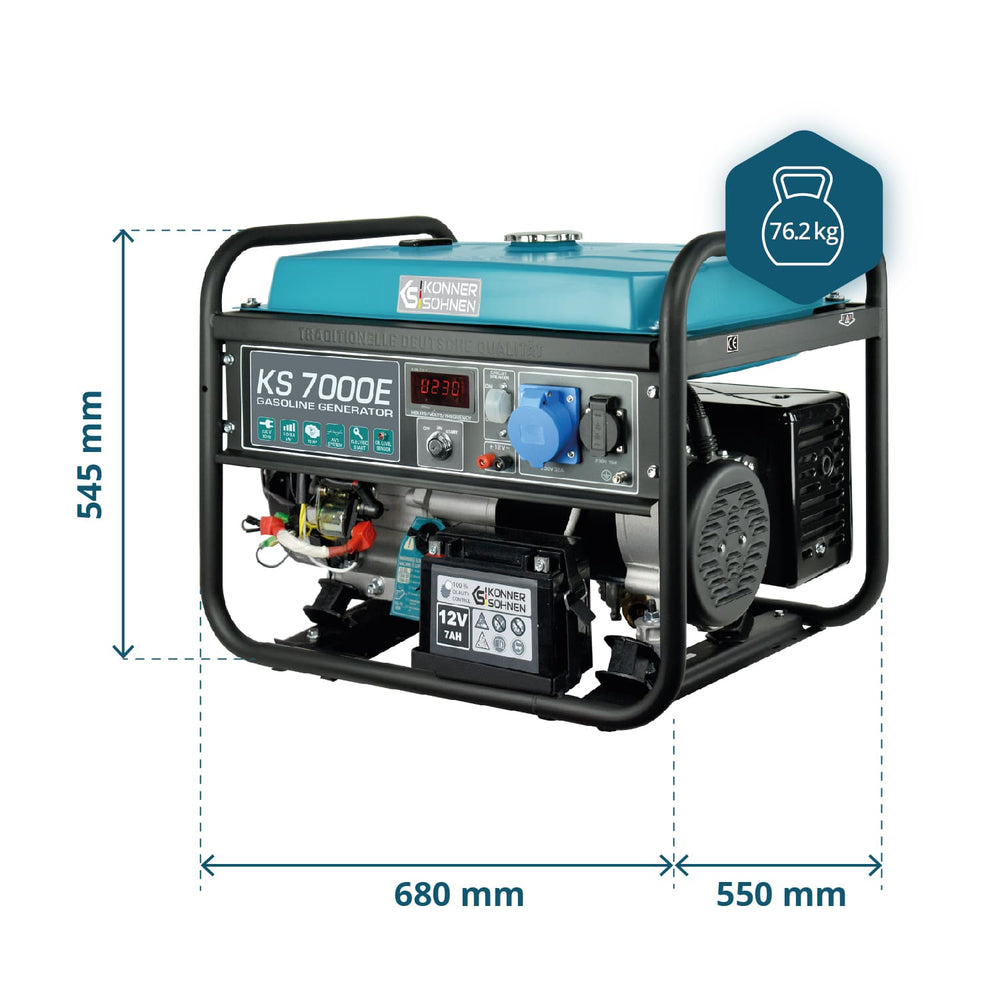 Generator benzynowy „Könner & Söhnen” KS 7000E