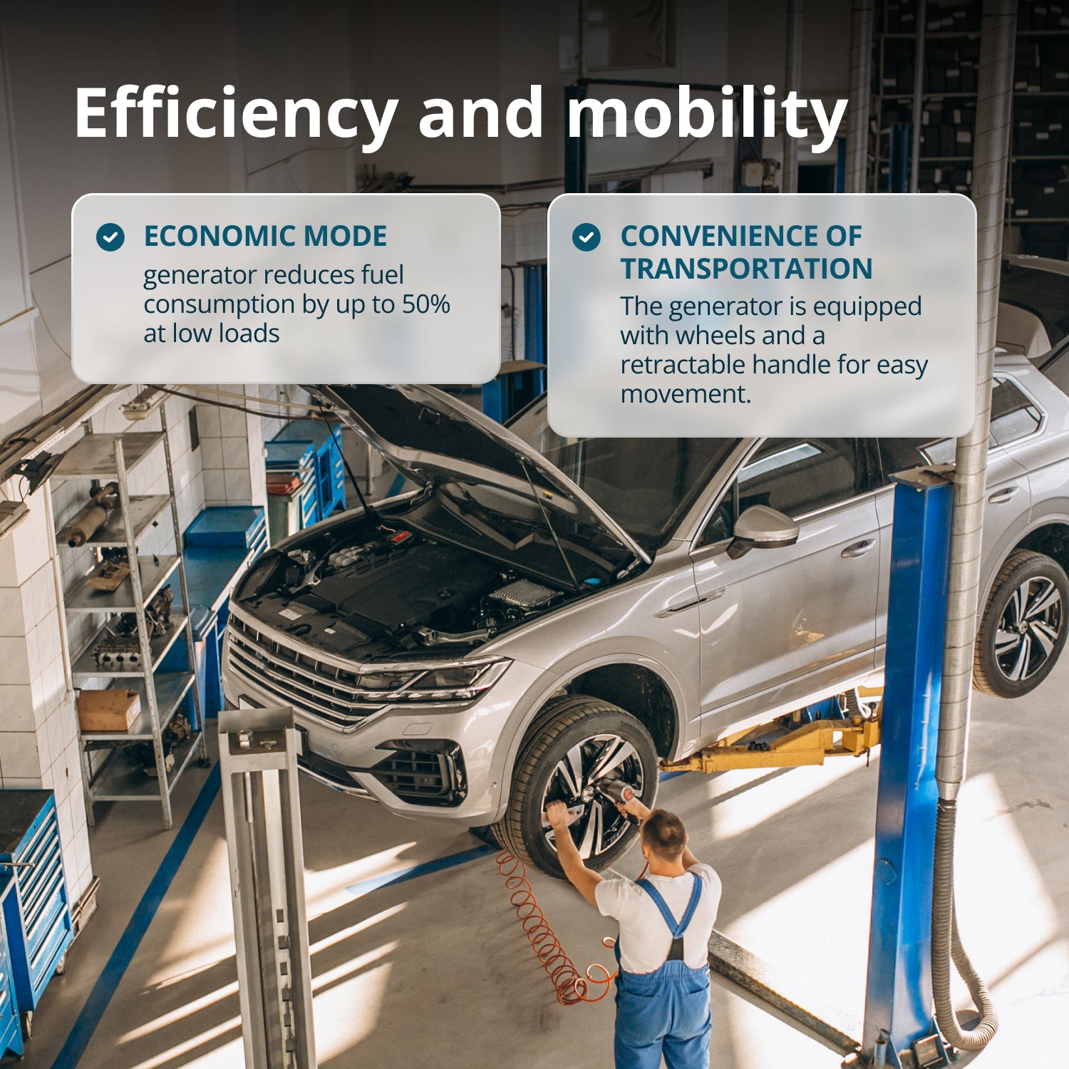 Gerador inversor a GPL/gasolina KS 8100iEG 1/3