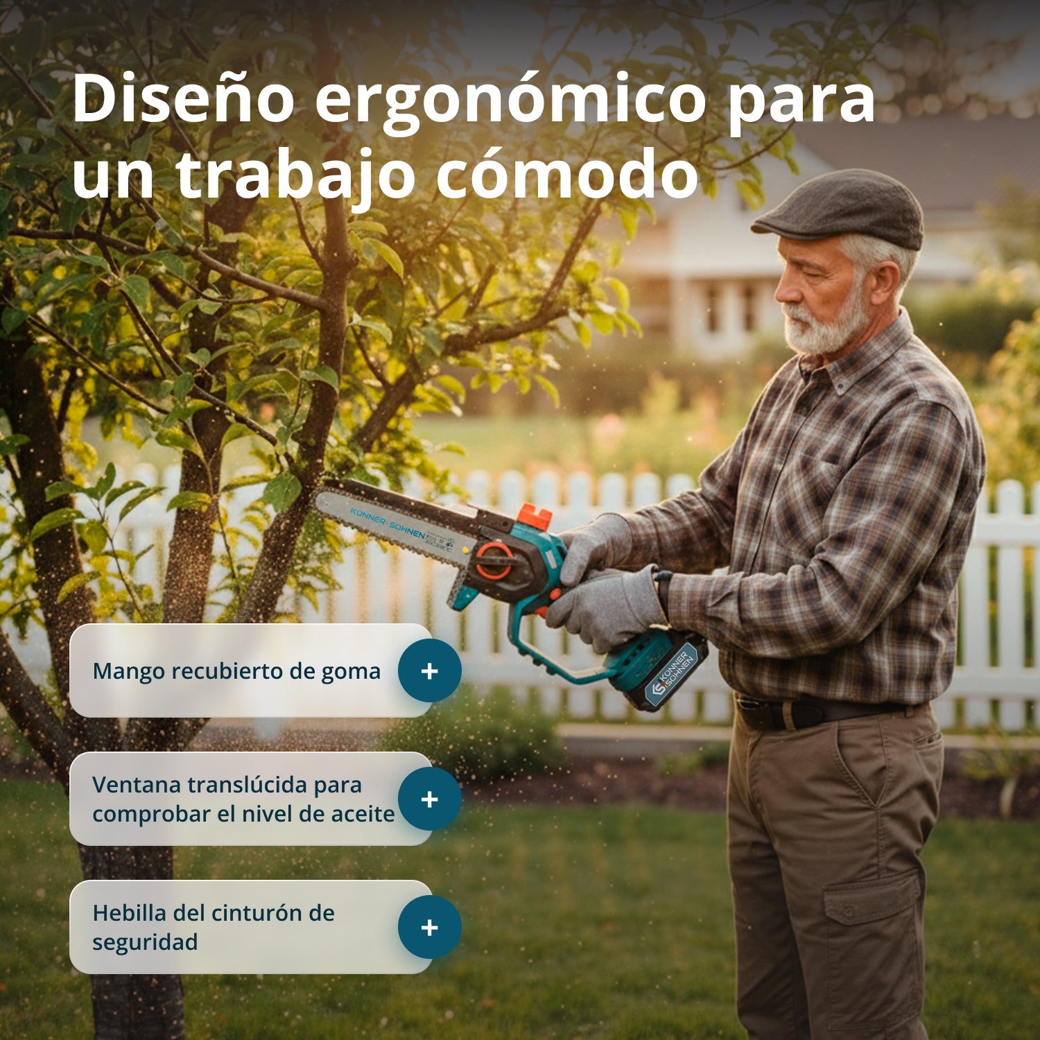 Mini Motosserra Sem Fios KS MCS20V-8