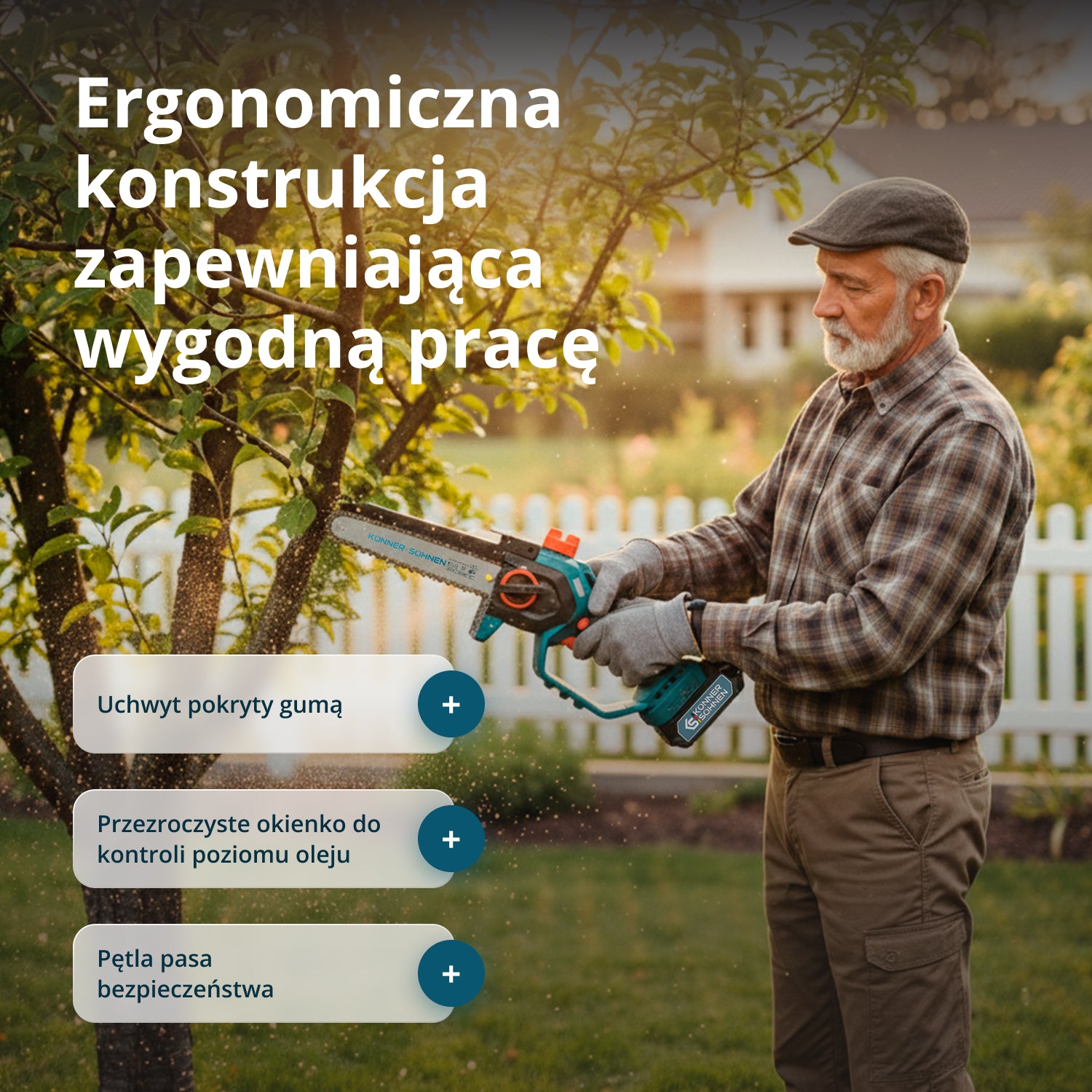 Mini Motosserra Sem Fios KS MCS20V-8