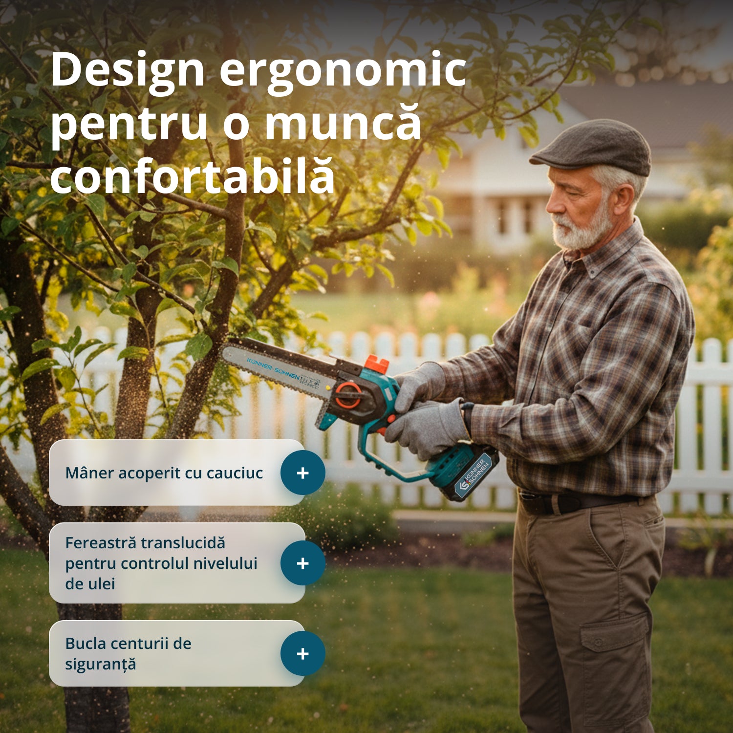 Mini Motosserra Sem Fios KS MCS20V-8