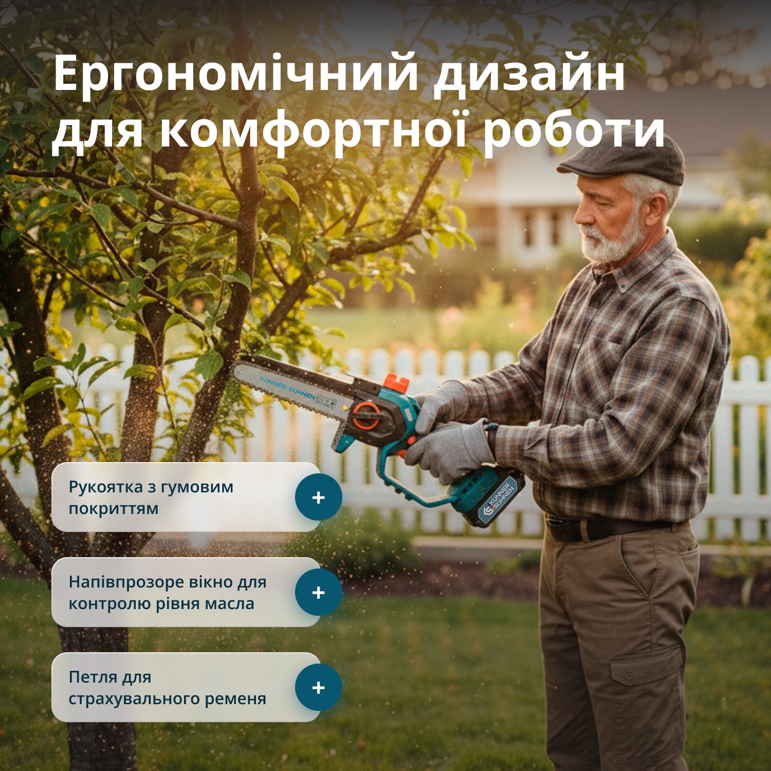 Mini Motosserra Sem Fios KS MCS20V-8