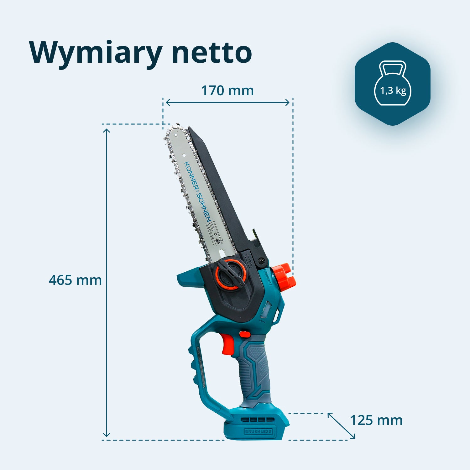 Mini Motosserra Sem Fios KS MCS20V-8