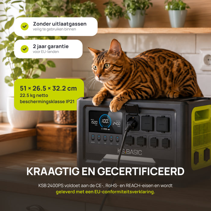 Draagbare Power Station KSB 2400PS