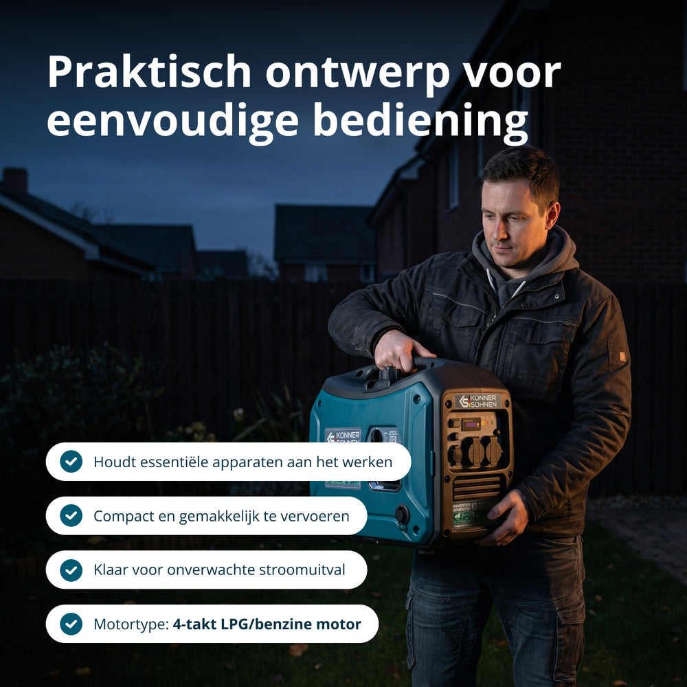 LPG/benzine invertergenerator KS 3000iG S