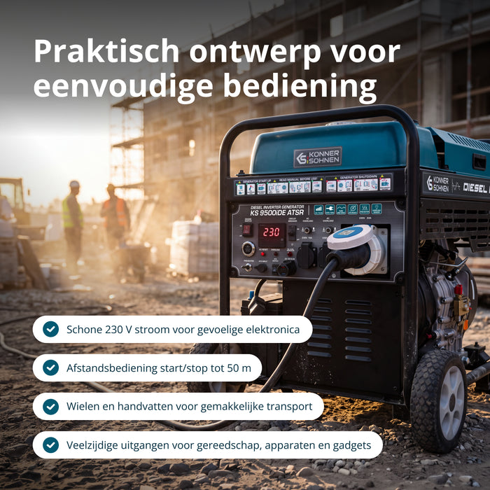 Diesel-invertergenerator KS 9500iDE ATSR