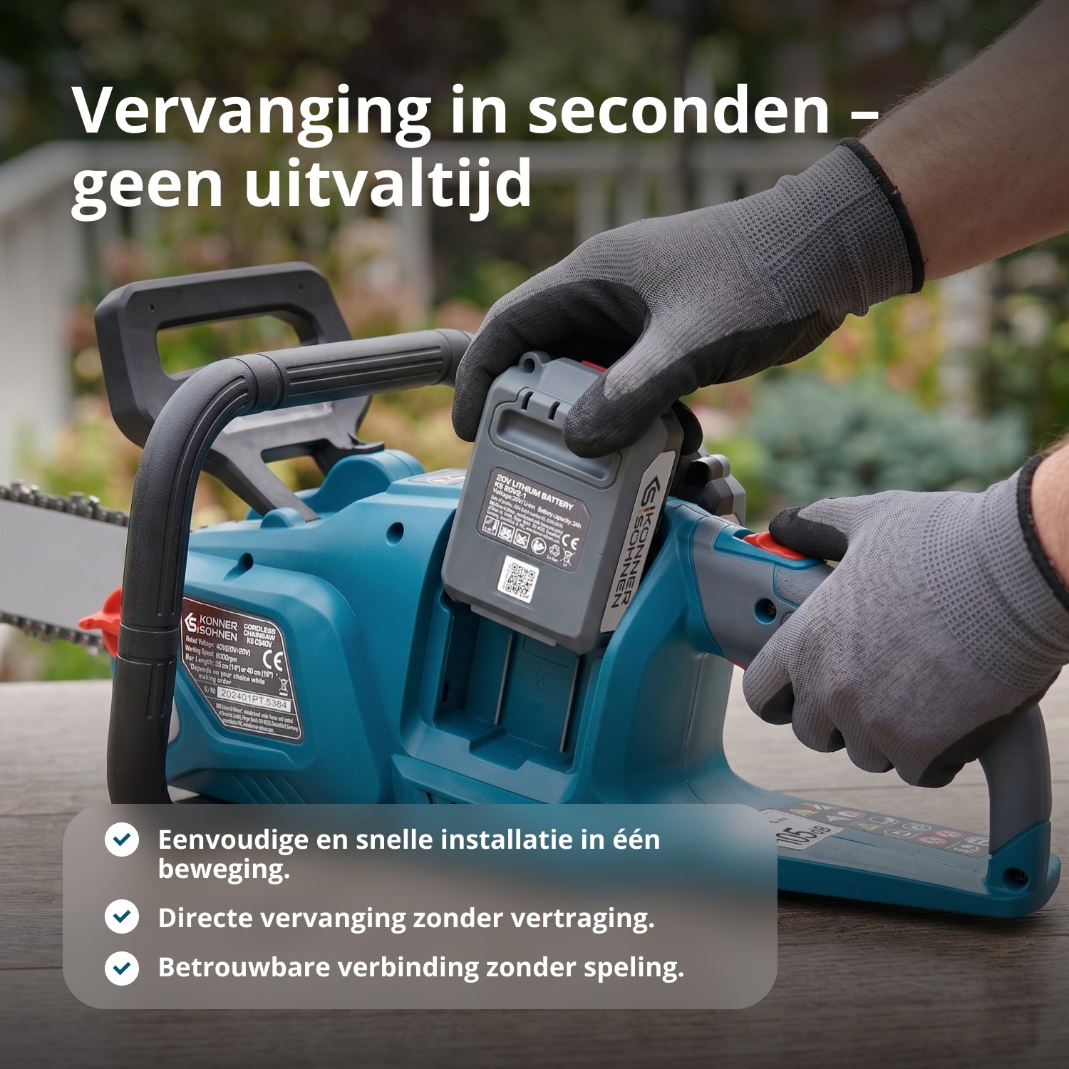 20V Lithiumbatterij KS 20V2-1