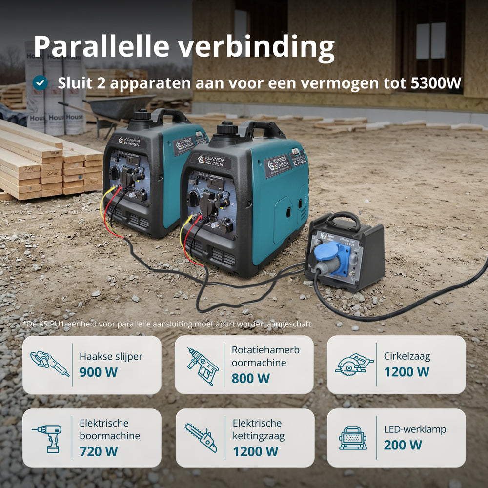 LPG/benzine invertergenerator KS 3100iG S