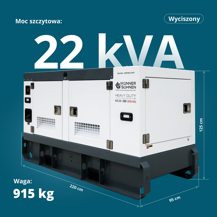 Trójfazowa elektrownia diesla KS 22-3BE 