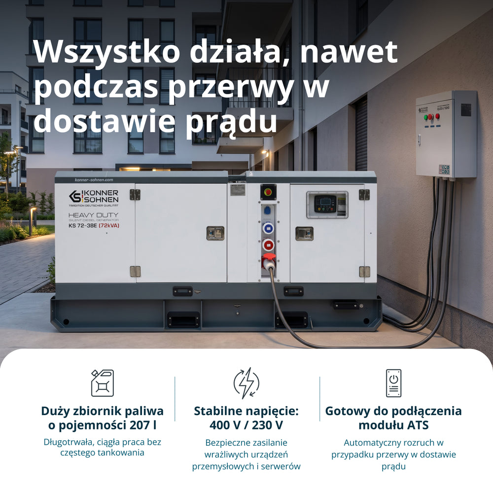 Diesla trójfazowa elektrownia KS 72-3BE