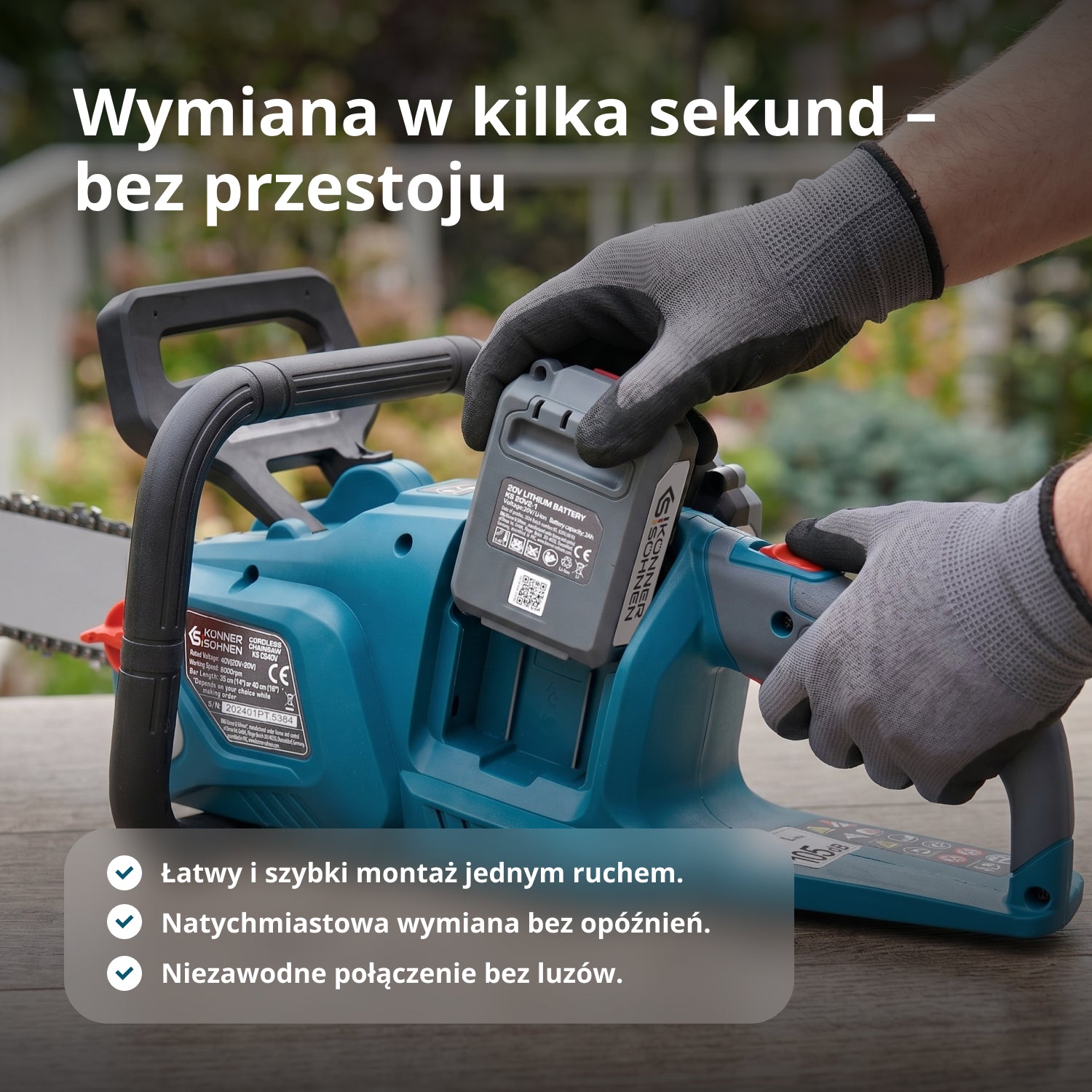 Akumulator litowy 20V KS 20V2-1