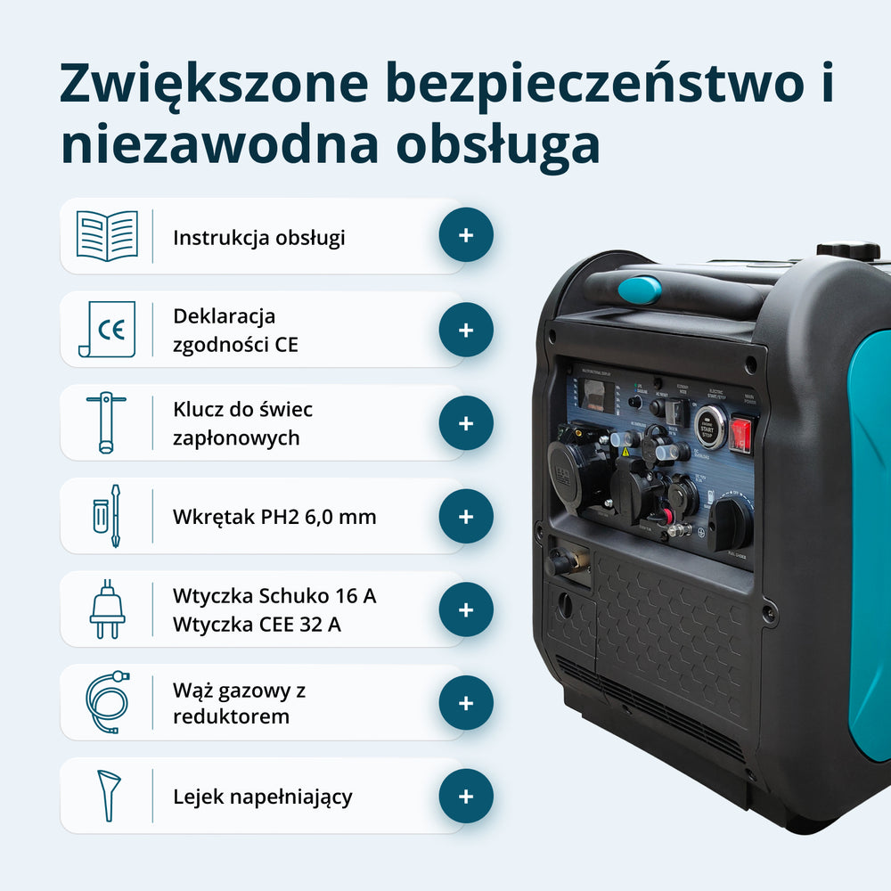 Inwerterowy generator LPG/benzyna KS 5500iEG S