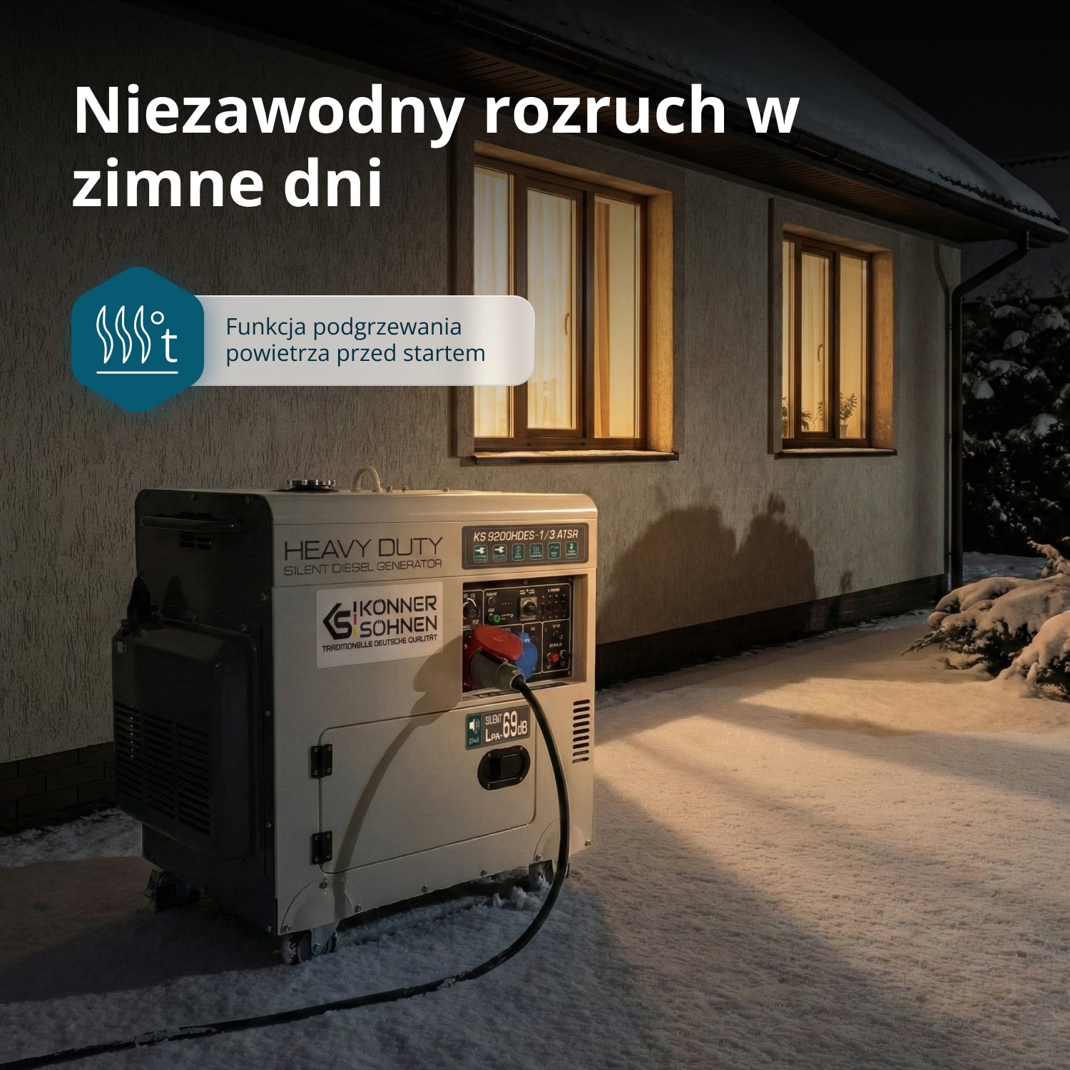 Generator diesla „Könner & Söhnen” KS 9200HDES-1/3 ATSR (EURO V)