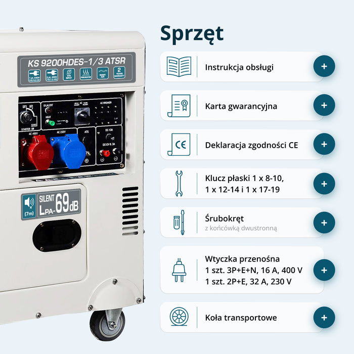Generator diesla „Könner & Söhnen” KS 9200HDES-1/3 ATSR (EURO V)