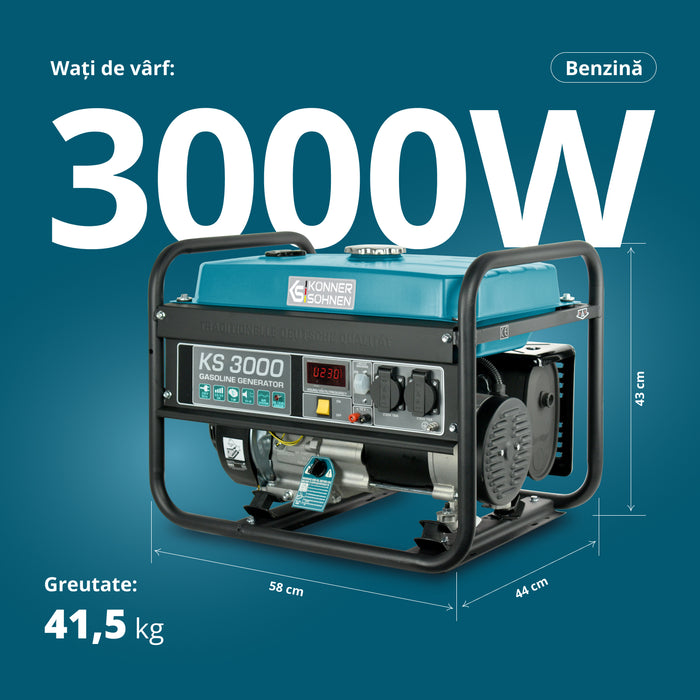 Generator pe benzină „Könner & Söhnen” KS 3000
