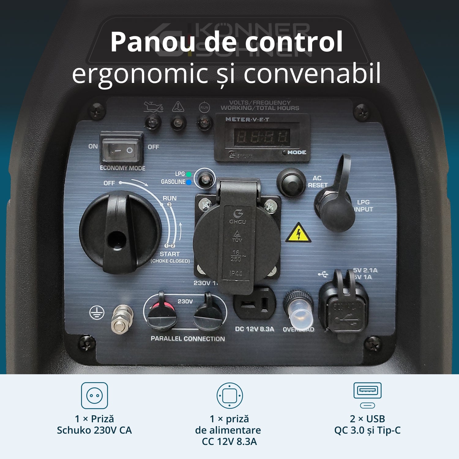 Generator cu inverter pe GPL/benzină KS 3100iG S