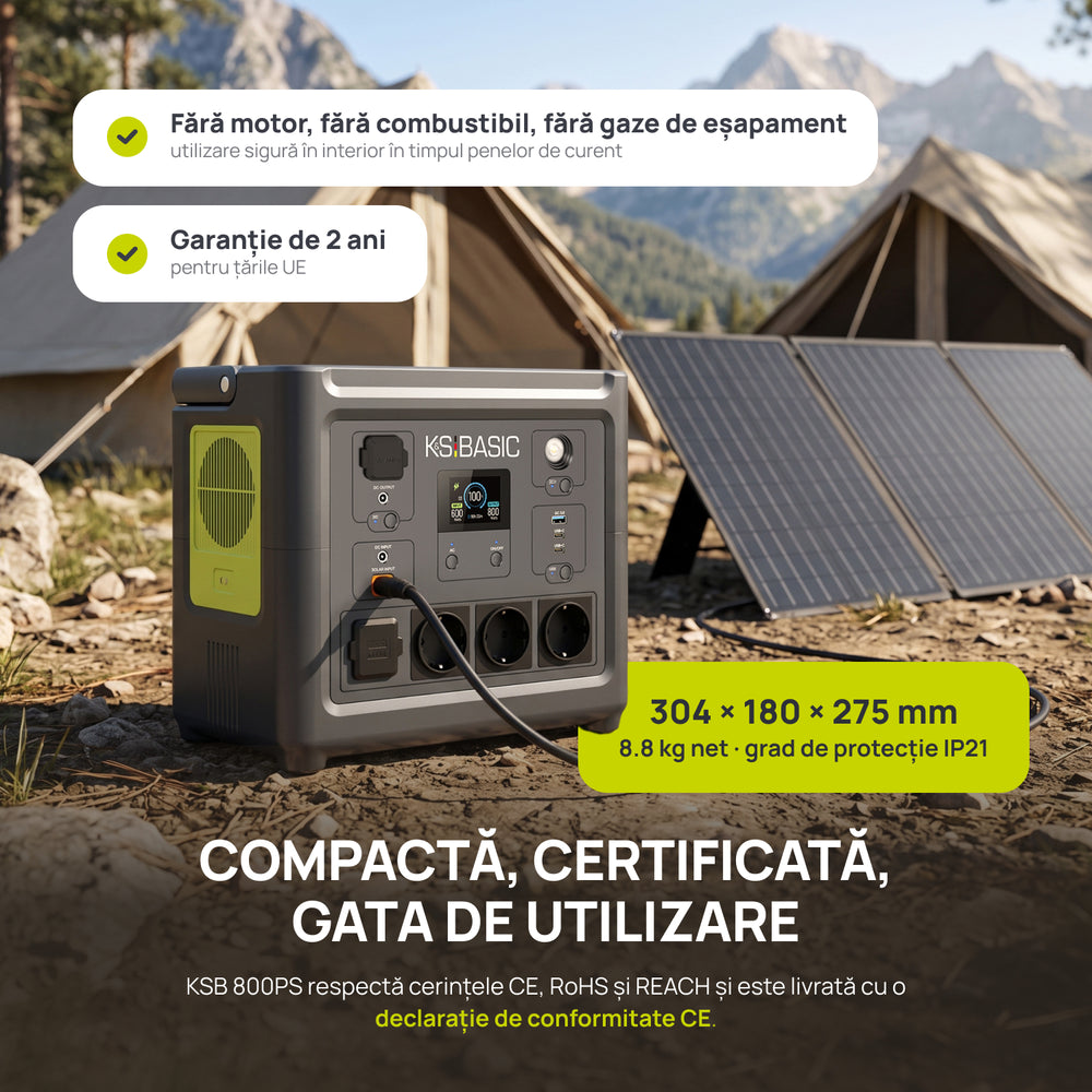 Stație de încărcare portabilă KSB 800PS