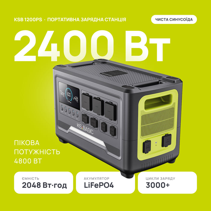 Портативна зарядна станція KSB 2400PS
