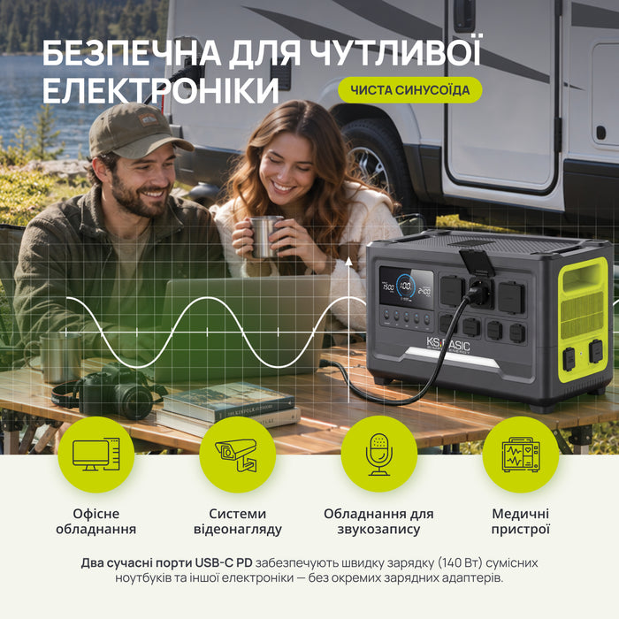 Портативна зарядна станція KSB 2400PS