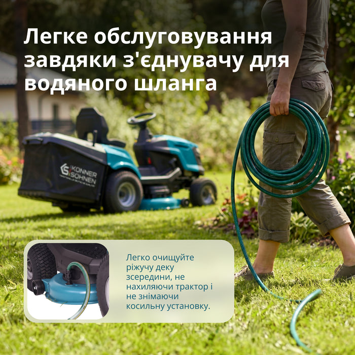 Бензиновий трактор газонокосарка KS 98TMG-H