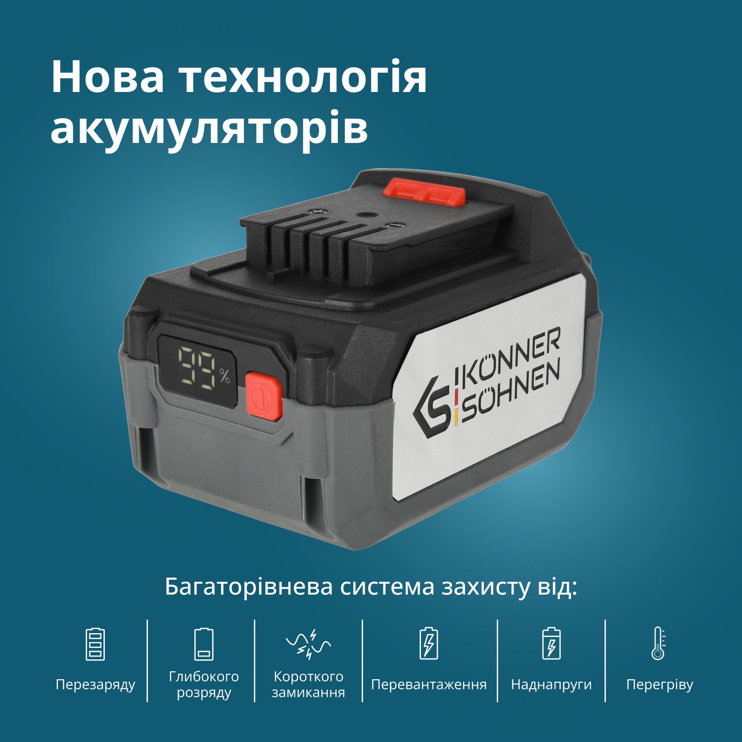 20В літієва батарея KS 20V4-1